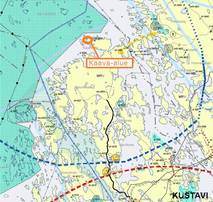 Nosto Consulting Oy 5 (9) Kaava-alueen sijainti maakuntakaavassa: Lähde: Maakuntakaavakartta Suunnittelualue on