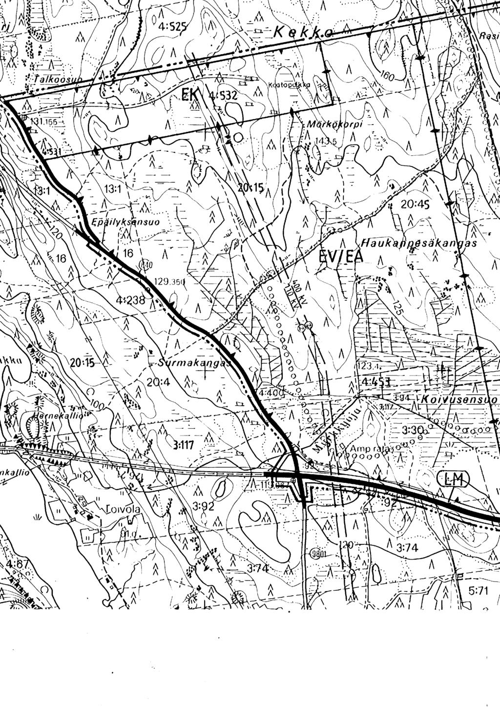 OTE LIEVESTUOREEN OSAYLEISKAAVASTA 1:10000