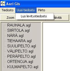 13.7.2005 14 Muunna xml Kuvaruutuun aukeaa tiedostonäkymä josta voit hakea tietokoneella olevat xml päätteiset rajatiedostot Valittuasi rajatiedostosi kaikki lohkot aukeavat näyttöön ja vasempaan