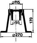 VENTTIILIT VENTTIILITARVIKKEET Venttiilihatut Kuvaus Kansi Ø 115 reiällä Korkeus Paino kg Tuotenro LVI-nro Hinta 80 3,0 SY11 D457 3350 054 17,30 Hattu