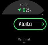 Taustavalo on oletusarvoisesti automaattisessa tilassa. Taustavalon tilan asetusta voi vaihtaa kohdasta Yleiset» Taustavalo. 4.7.