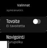 Sen jälkeen saat harjoituksestasi yhteenvedon, jota voit selata oikean ylä- ja alapainikkeen avulla.