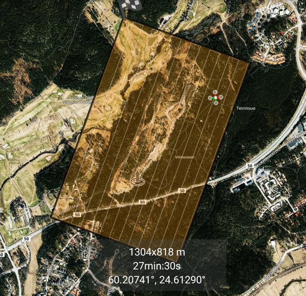 30 Vertailluista laitteista DJI:n laitteissa Mavic Pro:ta lukuun ottamatta on useita toimintataajuuksia.