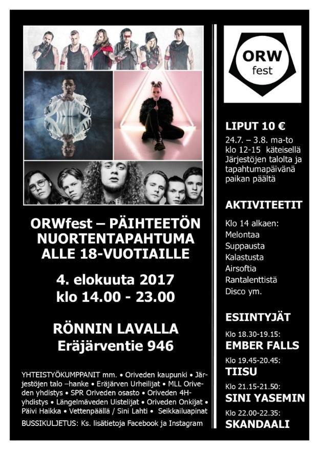Tapahtumaan osallistui noin 170 nuorta ja 40 talkoolaista.