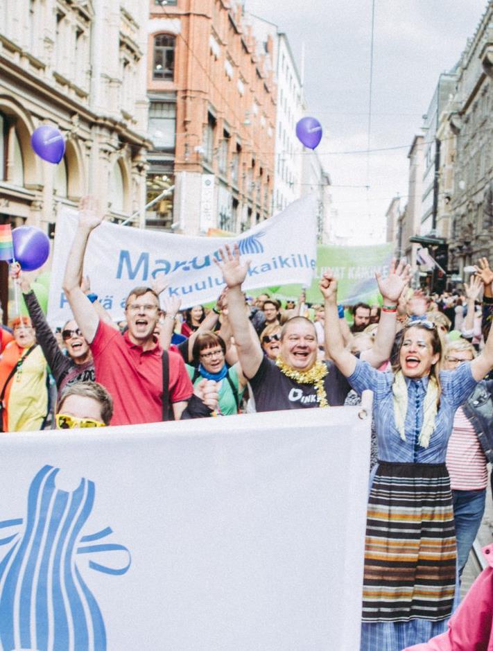 MEILLE KAIKKI OVAT YHDENVERTAISIA Voimaannutamme ja tuemme