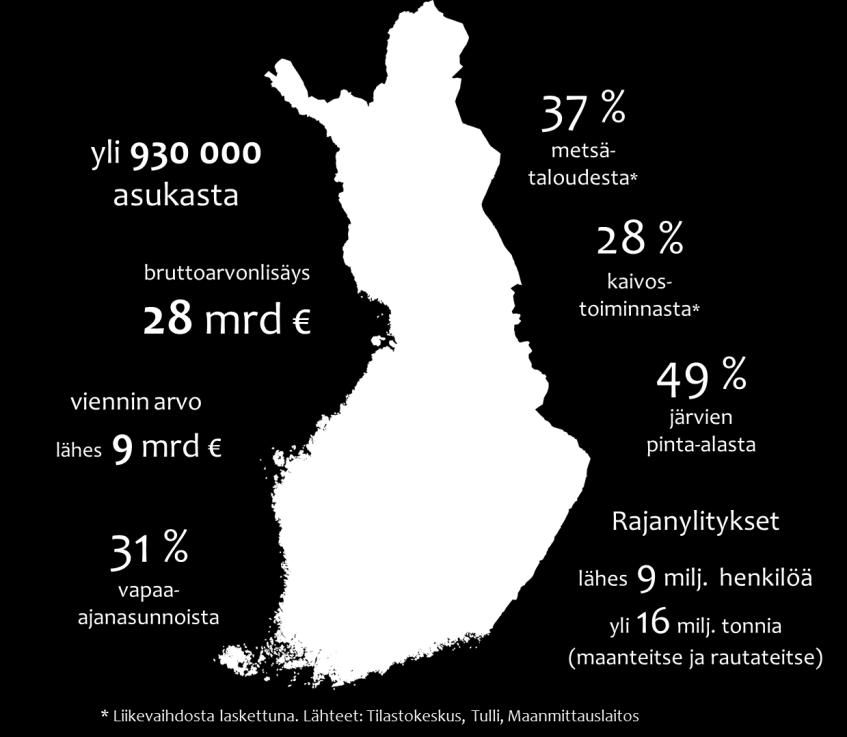 Itäisen Suomen merkitys osana Suomen kilpailukykyä Tämä materiaali on kuuden maakuntaliiton ja kolmen ELY-keskuksen yhteinen koonti