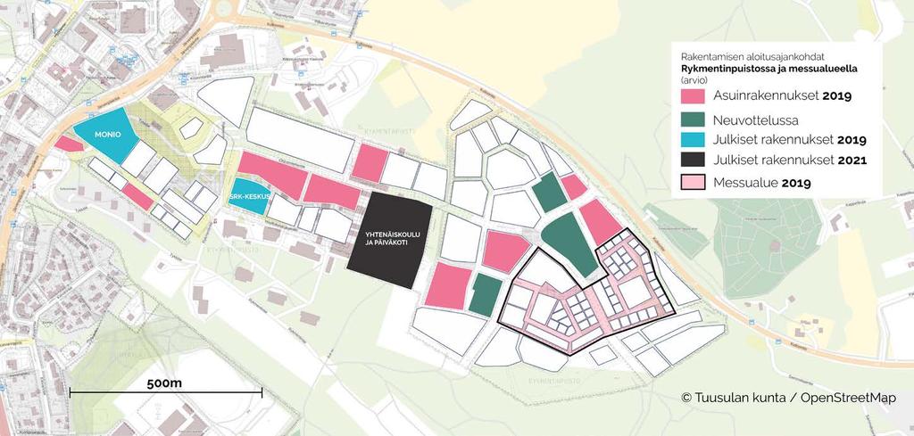 Rykmentinpuisto Rykmentinpuistoon,Hyrylän vanhalle kasarmialueelle rakentuu lähivuosina kutsuva koti jopa 15 000 ihmiselle.