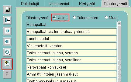 Jos prosentti vaihtuu, syötetään edelliseen prosenttiin päättymispäivä ja tehdään uusi rivi uudella alkupäivällä.