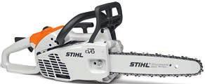 STIHL teräketjun pikakiristys ja teräketjuöljysäiliön pikalukituskorkki helpottavat työskentelyä. Tarkka leikkuujälki ja ja hyvä leikkuuteho. Käyttöaika kahdella AP 300 akulla noin 90 minuuttia.