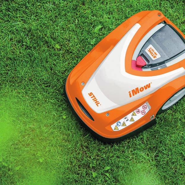 AUTOMAATTISTA NURMIKON HOITOA. IMOW ROBOTTIRUOHONLEIKKURIT RMI 422 Täysautomaattinen robottiruohonleikkuri keskisuurille nurmikoille.