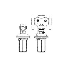 PAINE-EROSÄÄTIMET, Danfoss (IWKA) Paine-erosäädin AFP (V230D03) Painekevennetty yksi-istukkainen läpivirtausventtiili, joka sulkeutuu paine-eron kasvaessa. Kaukolämpövedelle maks.