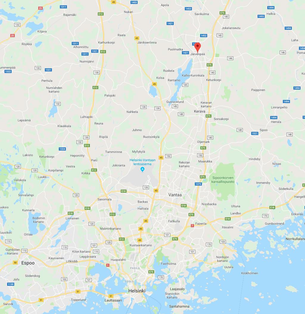 Tehokkaat tilat Keski- Uudenmaan ytimessä Satukukanpolku 5, Järvenpää Ajomatkoja kohteeseen: Ainolan juna-asema Järvenpää (keskusta) Kerava keskusta
