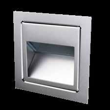 Seinävalaisimet Led IN-WALL, 3W 3000K IN-WALL-BA Harjattu
