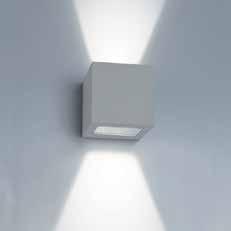109 Led wall CUBIC 2 out, 2x3W 2x200 lumen 3000K, valo