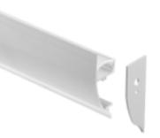 Seinäprofiili kahteen suuntaan 2500mm, led nauhalle, epäsuoraan valaisuun.