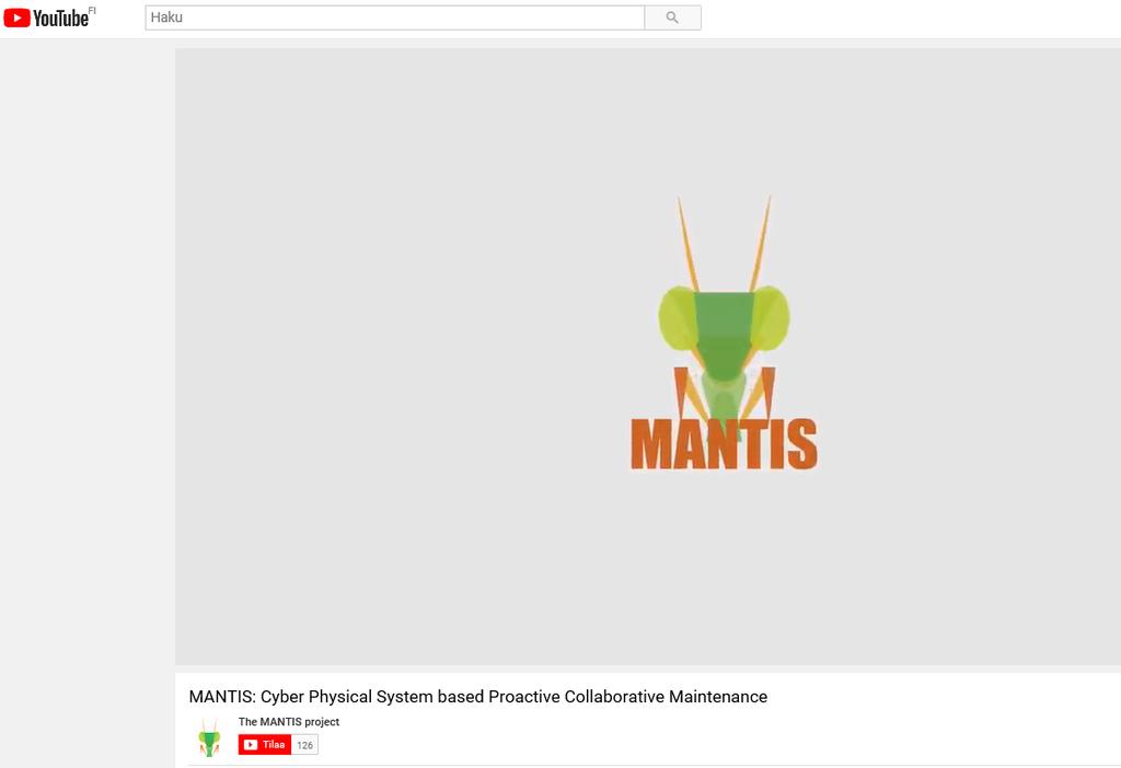 VR demo MANTIS MANTIS -hankkeesta video https://www.youtube.com/watch?