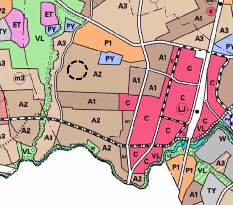 Osallistumis- ja arviointisuunnitelma nro 002419, 27.6.2019 sivu 4 Voimassa olevassa yleiskaavassa alue on matalaa ja tiivistä asuntoaluetta (A2).