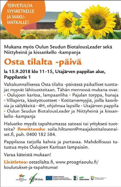 Niittyheinä ja kissankello kampanja mukana Osta tilalta