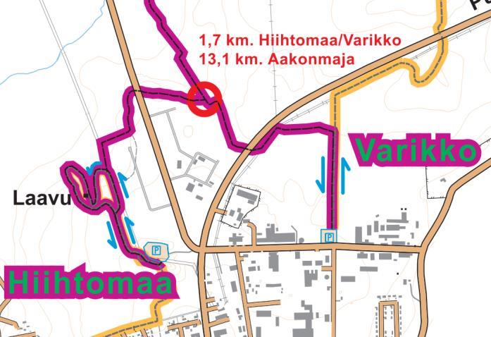 Ote yhdysladun latukartasta (Haapaveden kaupunki) 3.1.10 Ympäristöhäiriöt Melua aiheutuu nykyiseltä voimalaitokselta, liikenteestä ja muilta teollisuuslaitoksilta.