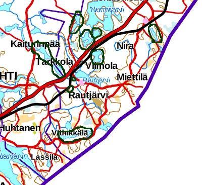 Jässi-jätevesihanke Imatran seudulla Neuvonta-alueet 2012 2017 LIITE 3 / 5 (8) 4 RAUTJÄRVI (etelä) Rautjärven eteläosissa on Jässi-hankkeen toimesta jätevesineuvontaa tarjottu vuosina 2012, 2015,