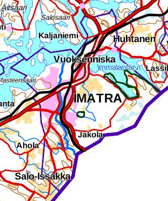 Jässi-jätevesihanke Imatran seudulla Neuvonta-alueet 2012 2017 LIITE 3 / 8 (8) 6 IMATRA Imatralla on Jässi-hankkeen toimesta jätevesineuvontaa tarjottu vuosina 2015, 2016 ja 2017. MML 2016 6.