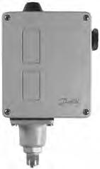 RT 113 for manual setting; cover with windows RT 116 for tamper proof; cap and blank cover Regulation range (p e = effective pressure) Adjustable/ fixed mechanical differential Max.