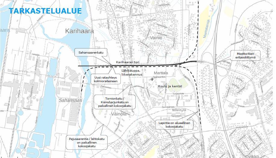 45 Kuva 2-16. Liikennereitit tehdasalueelle. Henkilöliikenne Henkilöliikenne ohjataan nykyisen Pajusaarentie/Tehdastie -yhteyden kautta.