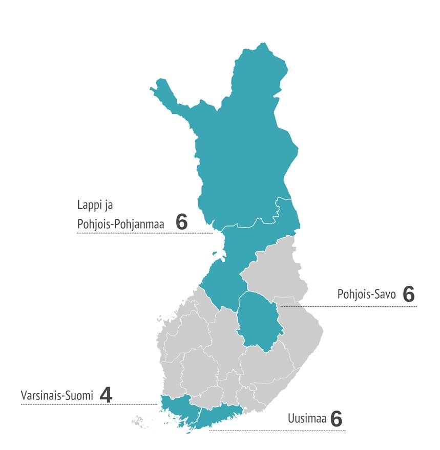 Aineistossa mukana 22 yritystä Pieni 1-50 henkilöä Omistustyyppi 4 11 7 Keskisuuri 50-250 henkilöä Suuri Yli 250