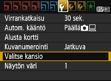 Kätevät ominaisuudet 3 Kansion luominen ja valitseminen Voit vapaasti luoda ja valita kansion, johon otetut kuvat tallennetaan.