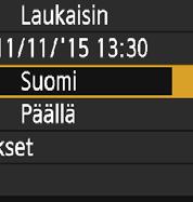 3 Käyttöliittymän kielen valitseminen 1 2 Näytä valikkonäyttö.