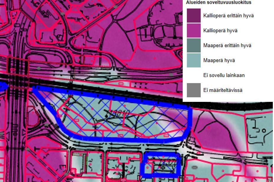 36 (40) Kuva: Ote Espoon Wepmapin geoenergiakarttasta, 9/2018.