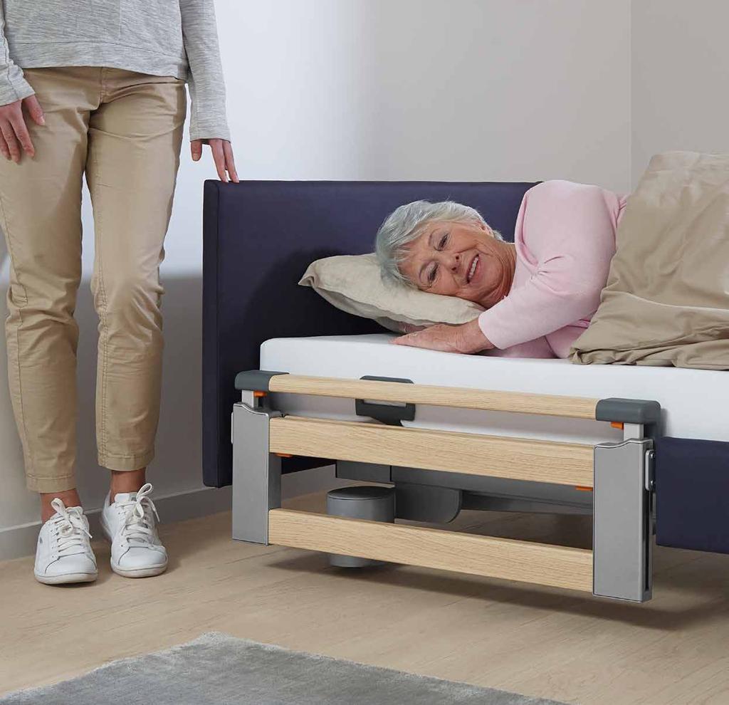 Libra-vuoteen voi nostaa jopa 80 cm:n korkeuteen, mikä tarjoaa parhaat edellytykset ergonomiseen työskentelyyn.