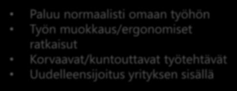 Työterveysneuvottelussa pohdittavaa Työkyvyn rajoite
