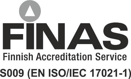 S009/M25/2019 Liite 1 / Appendix 1 Sivu / Page 1(10) AKKREDITOITU SERTIFIOINTIELIN ACCREDITED CERTIFICATION BODY SGS FIMKO OY SGS FIMKO LTD Tunnus Code Sertifiointielin Certification body Osoite