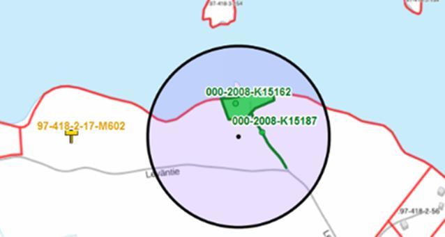 Puulan rantayleiskaavan muutos 2018, Aholan tila 7 Ylempi kuva on ote voimassa olevasta Puulan rantaosayleiskaavasta (hyväksytty 12.11.2001).