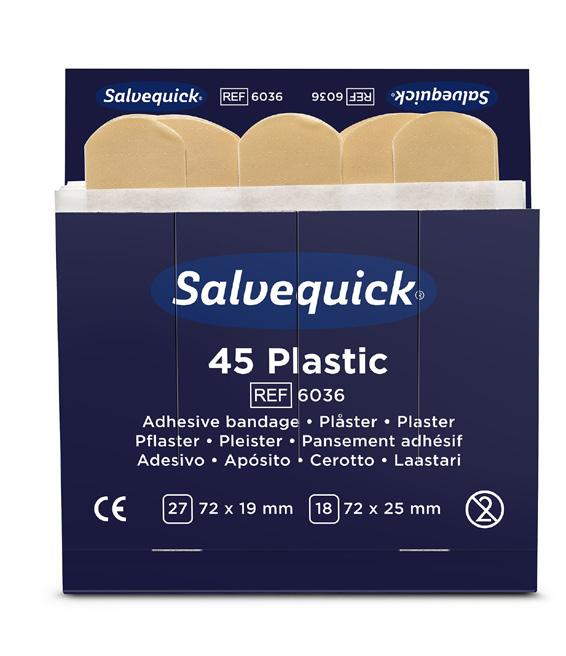 Salvequick Sensitive laastarit ovat valkoisia ja valmistetaan polyuretaanista. Laastari on vettähylkivä ja ihoystävällinen. Joustava ja helppokäyttöinen. Allergiatestattu.