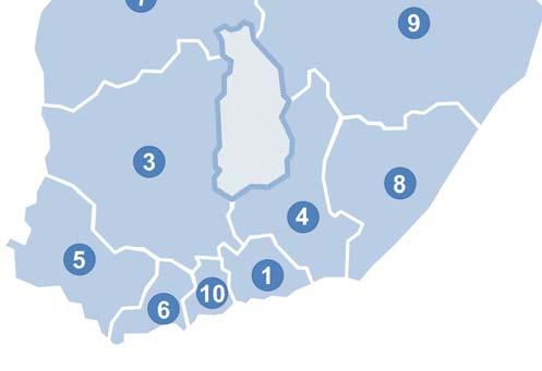 Länsi-Uudenmaan vesi ja ympäristö ry 7. Pohjanmaan vesi ja ympäristö ry 9.