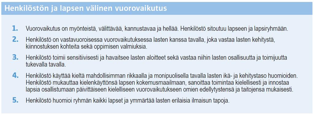 Vuorovaikutukseen liittyvät laadun