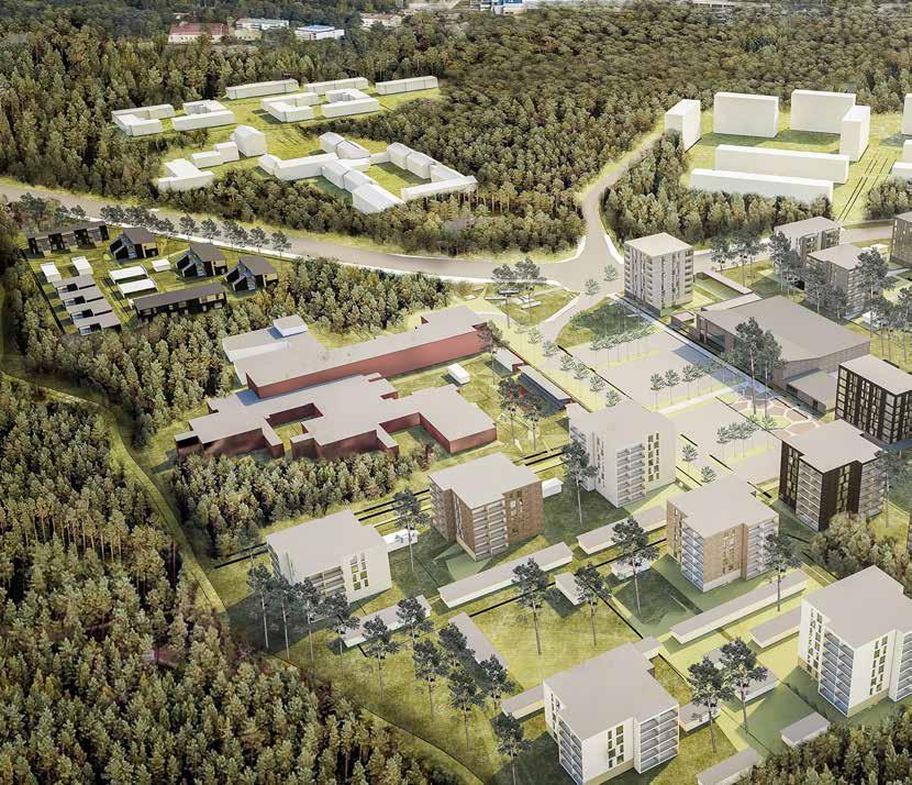 2 Asemantorni II KAUKONRAITTI Kaukovainion alueen alustava suunnitelma.