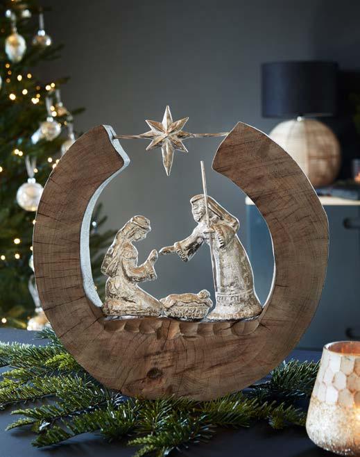 NATIVITY ORANGE CINNAMON SANTA JOULUSEIMI K35