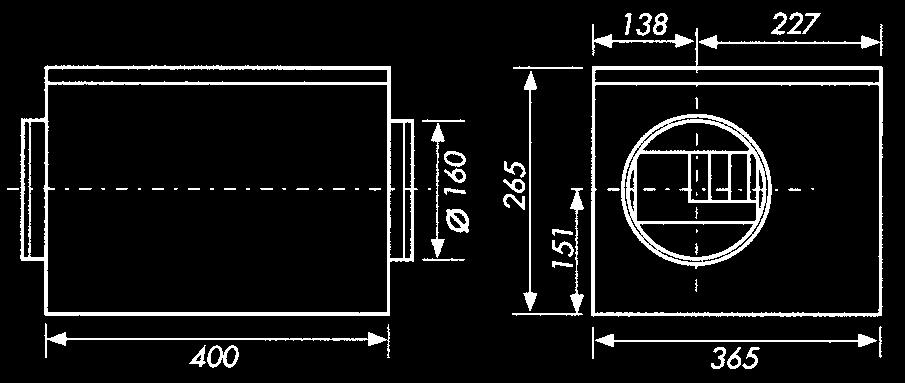 IRE 125 IRE-125B, IRE-160C, IRE-315A ja IRE- 315B- puhaltimet on varustettu yhdeltä puolelta imevillä radiaalipuhaltimilla, joissa