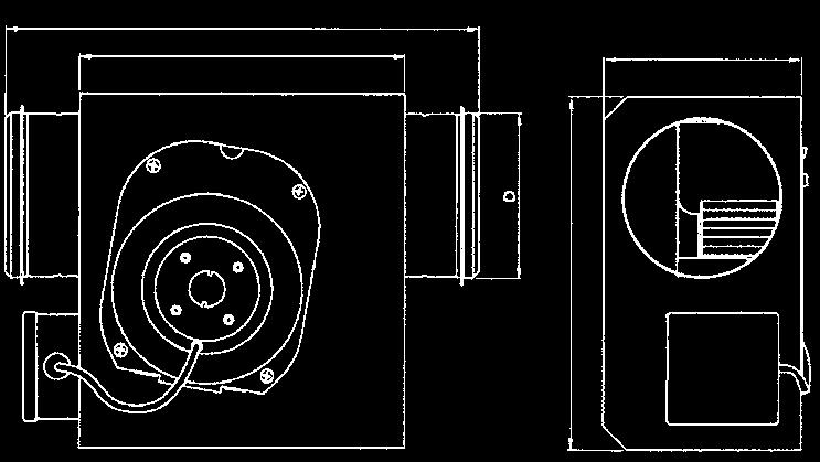 Tekniset tiedot Kanavapuhallin LPK 100A 100B 125A 125C 160B 160D Koodi 8098200 8098204 8098208 8098212 8098216 8098220 Jännite V/Hz 230/50 230/50 230/50 230/50 230/50 230/50 Nimellisvirta A 0,16