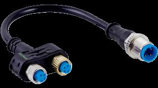 Sensor; sinkitty urosliitin (C): IO-Link Master/PLC Fine-tripel, ruuvattava, sopii laserantureille, 7 mm x 7