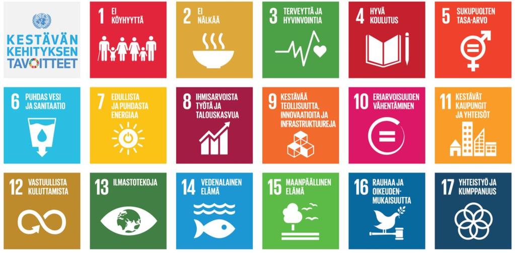 taustalla ovat YK:n vuosituhattavoitteet (Millenium Development Goals), jotka toteutettiin vuosina 2000-2015.