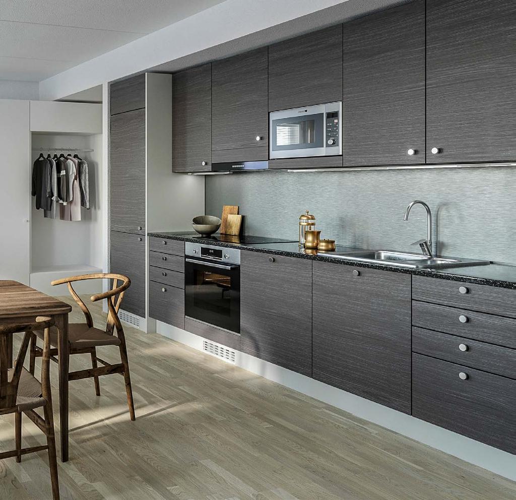Visualisointi Järvenpään Joutsenen 57 m² asunnosta 5 Asunto Oy Järvenpään Joutsen yit.
