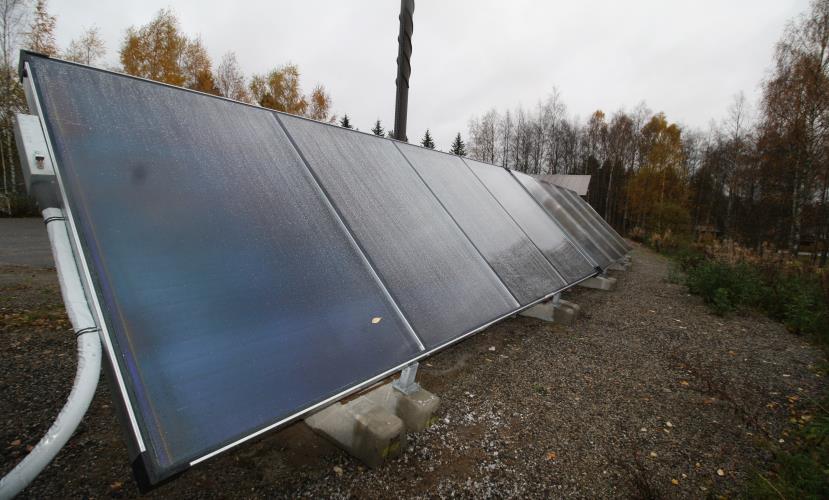 Aurinkokaukolämpö Suomi 120m2 aurinkokeräimiä Kesällä 2018