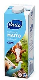 17 5 Valio rasvaton maito 1 l HYLA UHT Tetra Brik Aseptic 1000 Edge, LightCap 30 Air Puukuidut Sokeriruoko Edge 1000 6 Valio Gefilus Tehoshot mansikka-mustikka laktoositon rasvaton 100 ml Tetra Top