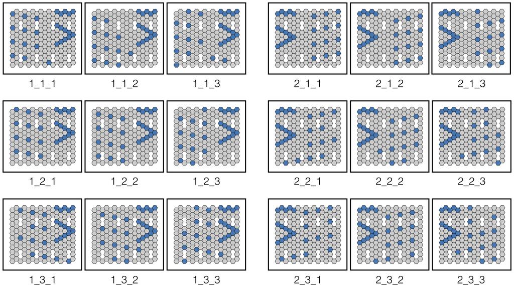 Supplementary Figure 11 Overview of 18 DNA origami structures used for the heatmap in Fig. 4.