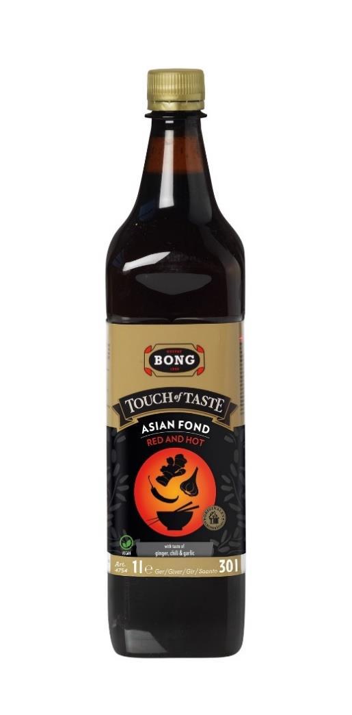 Bong (10,48/kpl alv 0) ASIAN RED&HOT FONDI TOUCH OF TASTE 1 l,