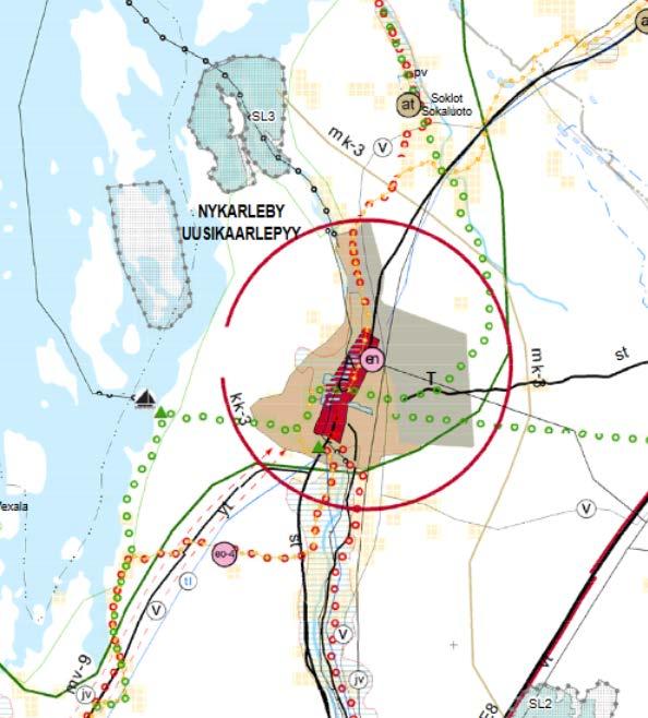 matkailunähtävyyksille tarkoitettu alue (mv-9). Pohjanmaan maakuntakaavaa 2040 valmistellaan ja kaavaluonnos on esitelty. Kaavaluonnos oli esillä nähtävillä vuoden 2018 alussa.